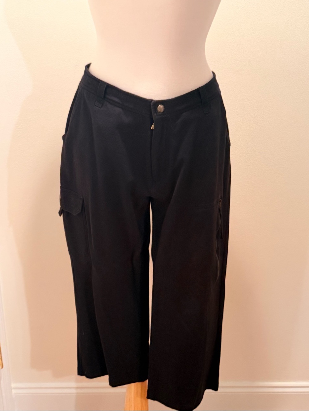 Ralph Lauren Black Cargo Crop Pants